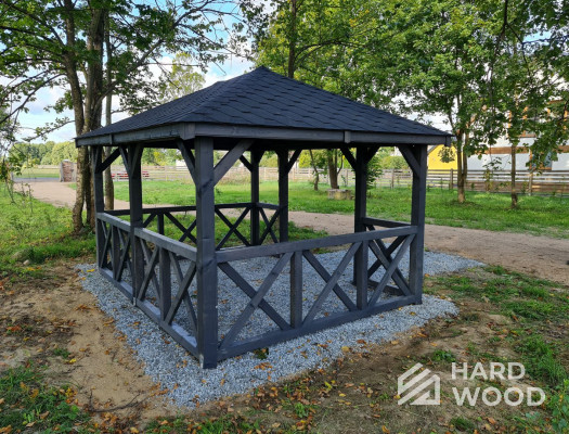 Каркасная беседка для дачи №92 - фото 1889