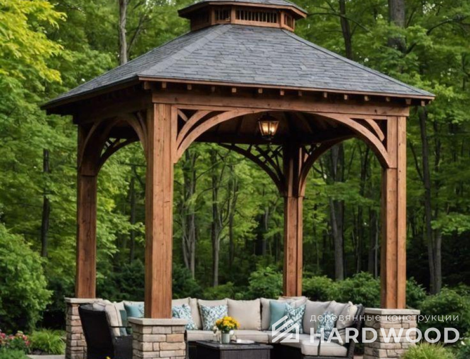 Арка беседка в восточном стиле №86 - фото 1898